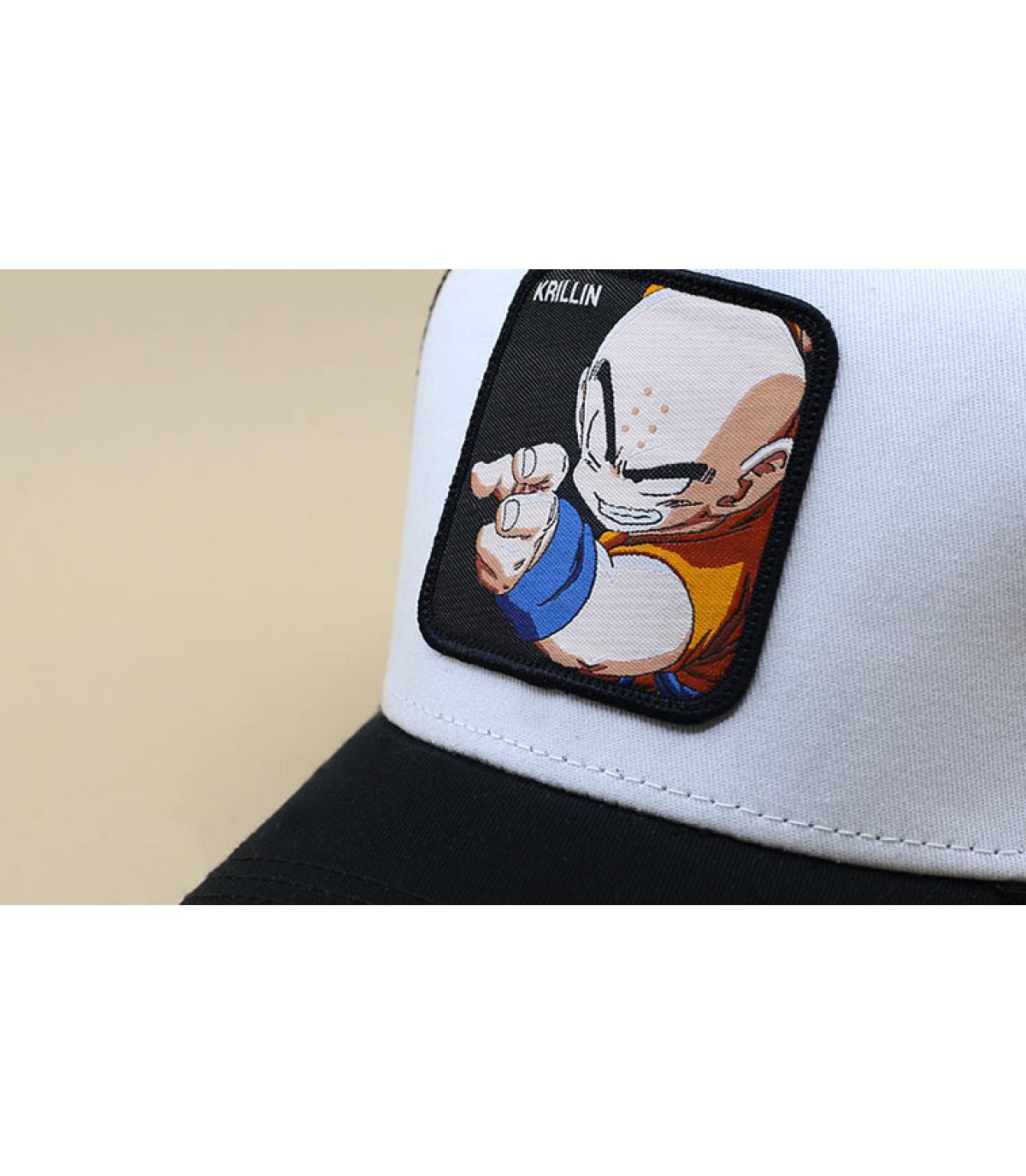 trucker DBZ Krillin nero bianco trucker DBZ Krillin nero bianco